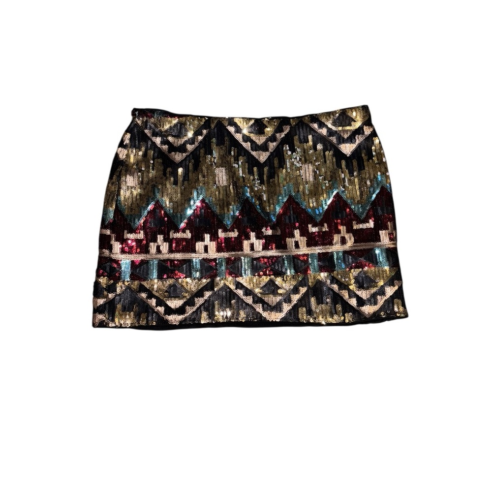 Cecico Multicolor Sequin Mini Skirt